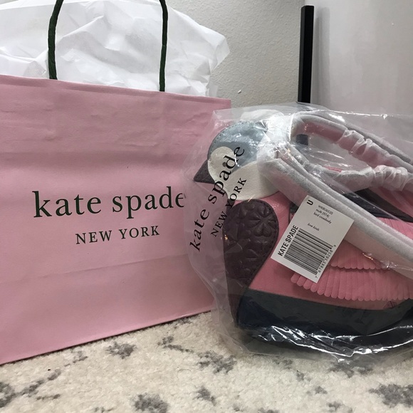 KATE SPADE LOVE BIRDS NOVELTY PINK HANDBAG - Picture 8 of 8
